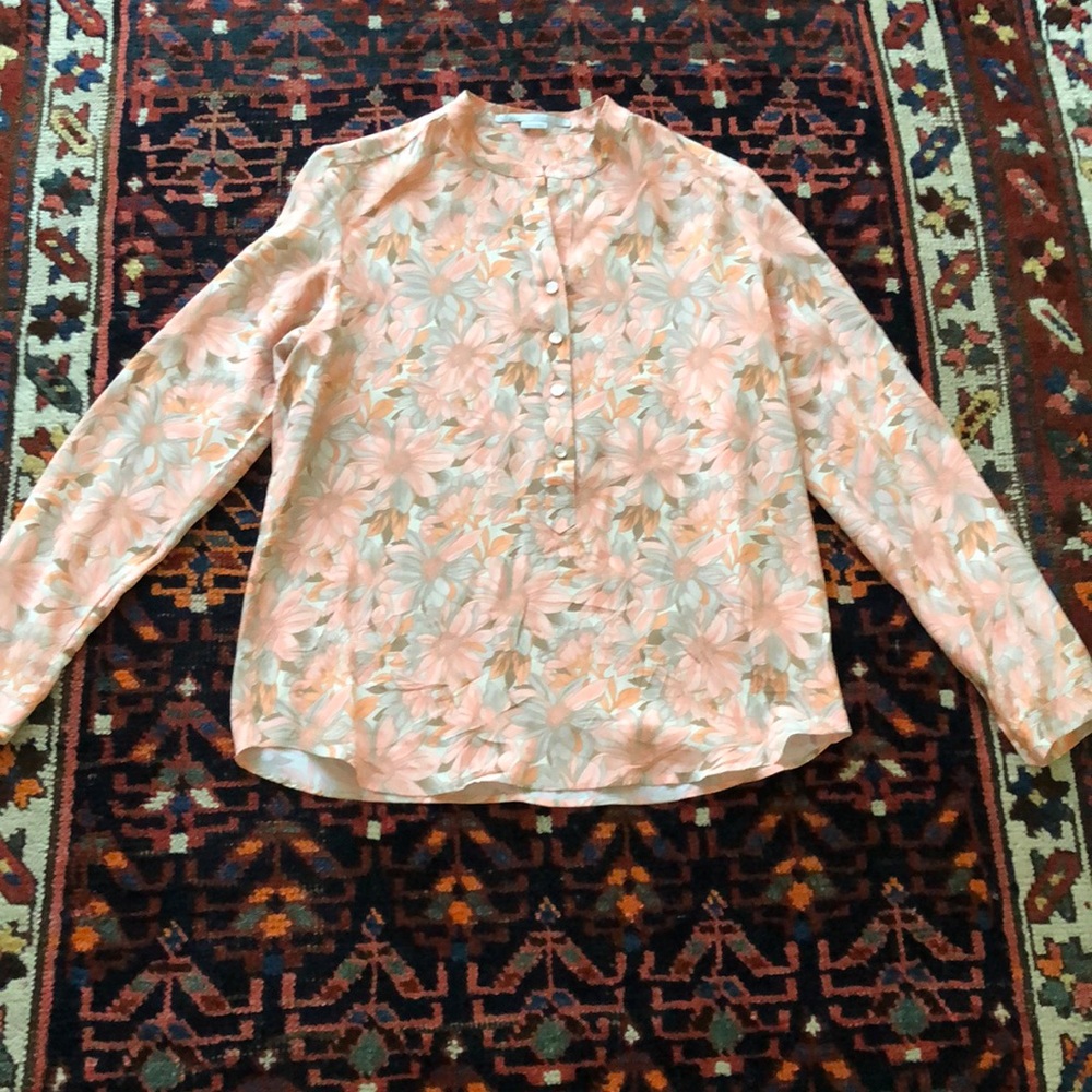 Stella McCartney floral silk blouse size 4